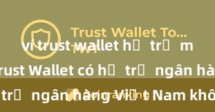 ví trust wallet hỗ trợ mạng nào Trust Wallet có hỗ trợ ngân hàng Việt Nam không?